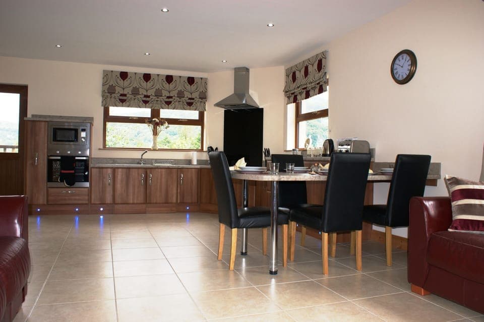 Cottage, 4 Bedrooms (Glendun) | Private kitchen | Fridge, microwave, electric kettle, highchair