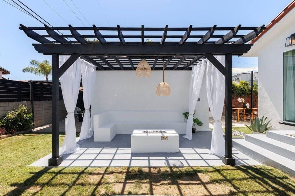 Our outdoor firepit is the ultimate gathering spot.