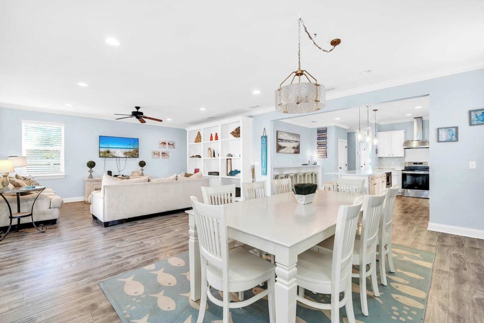 Enjoy Views of the Backyard and Lush Landscaping While Enjoying a Home Cooked Meal