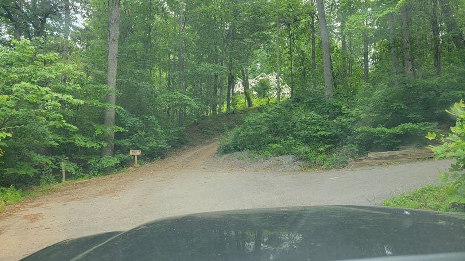 Parking area if you're not driving up