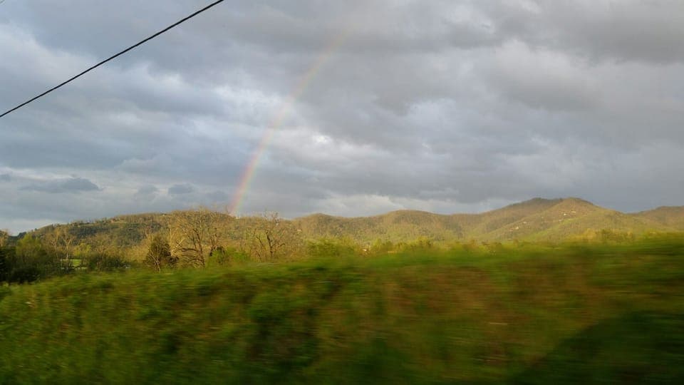View of the mountains