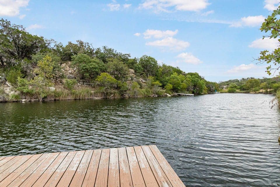 The four acres of Hill Country beauty you have to explore include private access to the creek, a great way to beat the Texas heat!