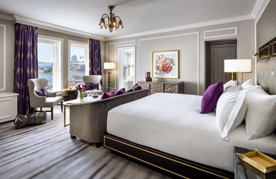 Premium bedding, down comforters, pillowtop beds, minibar