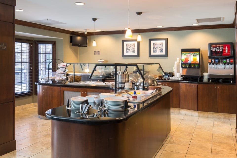 Enjoy the complimentary breakfast.