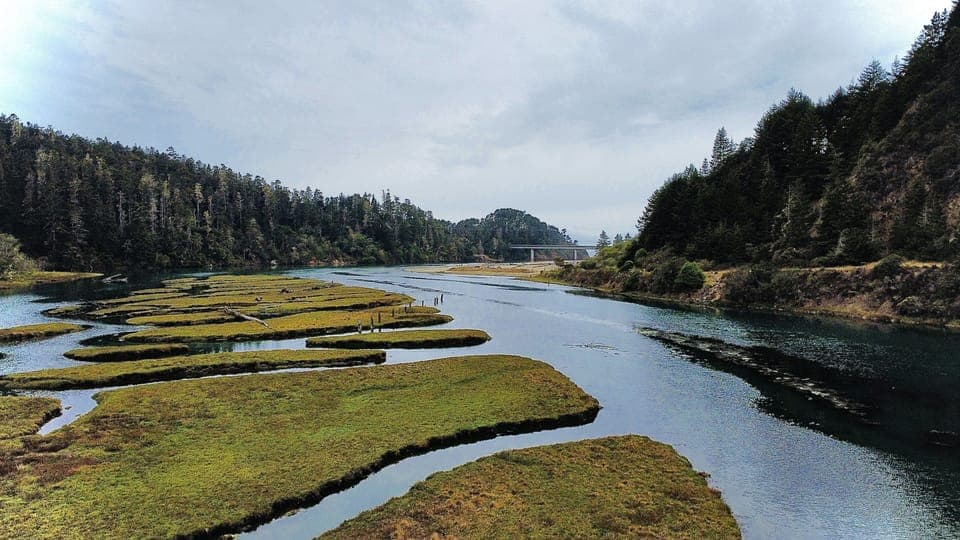 2 miles away is the Big River Beach with rentable canoes and calm waters. 