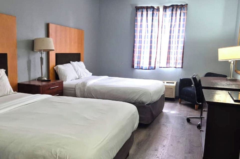 Room, 2 Queen Beds, Non Smoking | Desk, iron/ironing board, free WiFi, alarm clocks