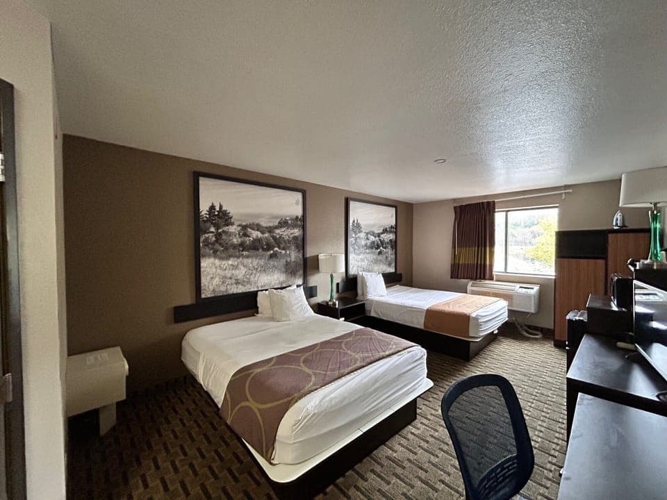 Standard Room, 2 Queen Beds | Desk, free cribs/infant beds, rollaway beds, free WiFi