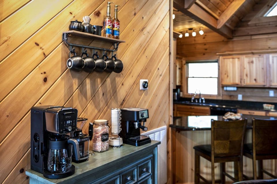 COFFEE BAR includes Ninja Dualbew, Grinder, ESPRESSO MACHINE, and French Press!