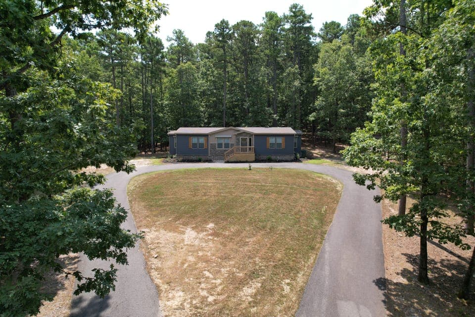 Front of the home with Circle Drive