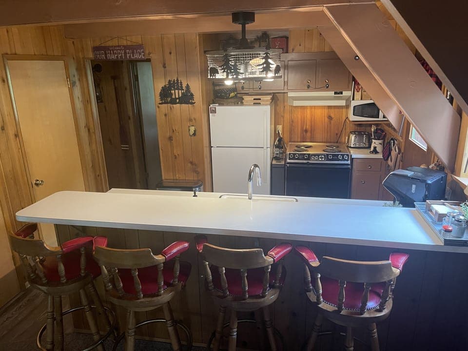 Electric Stove, Microwave, Fridge