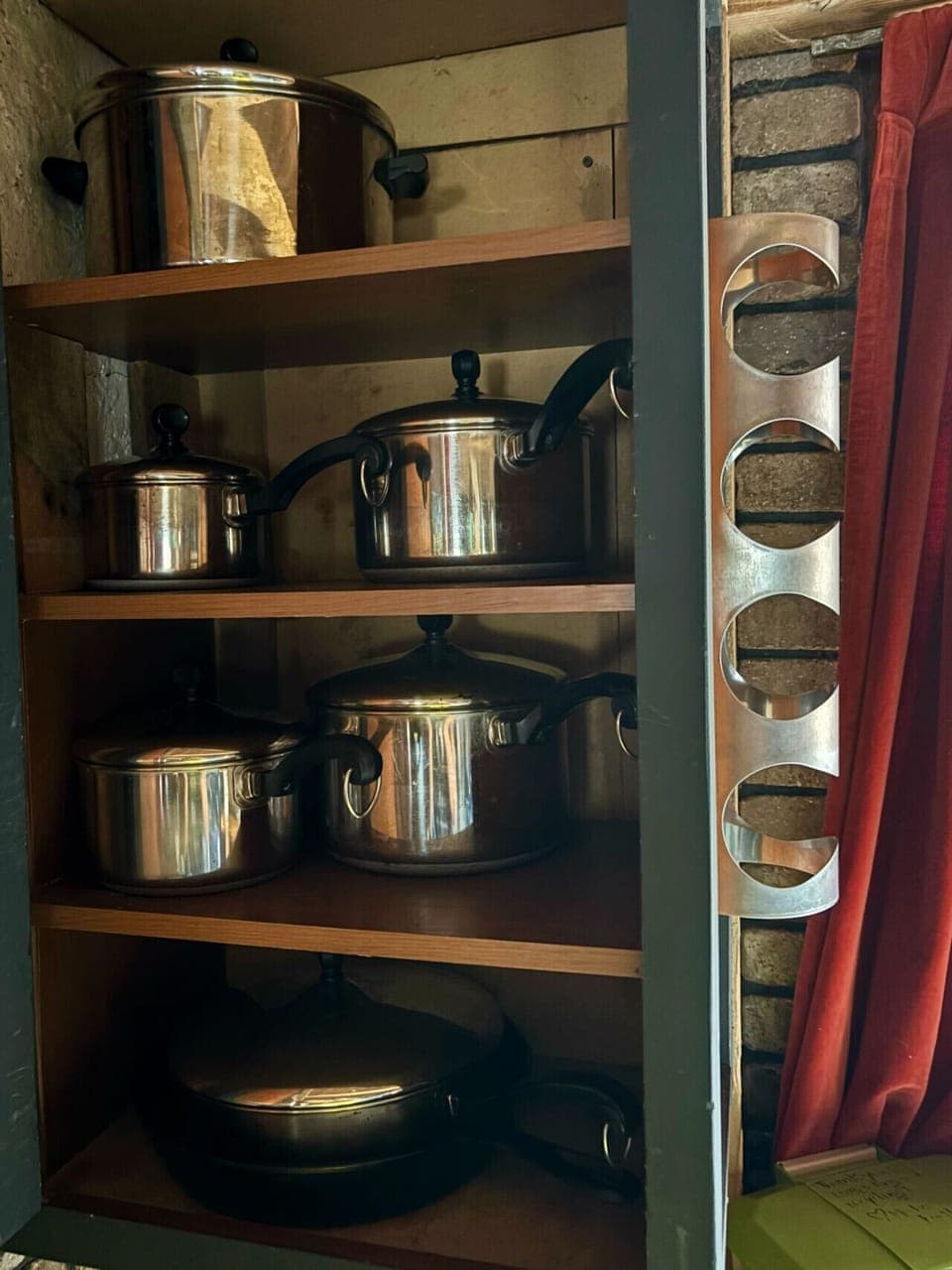 Fully stocked with pots and pans—ready for all your home-cooked meals!