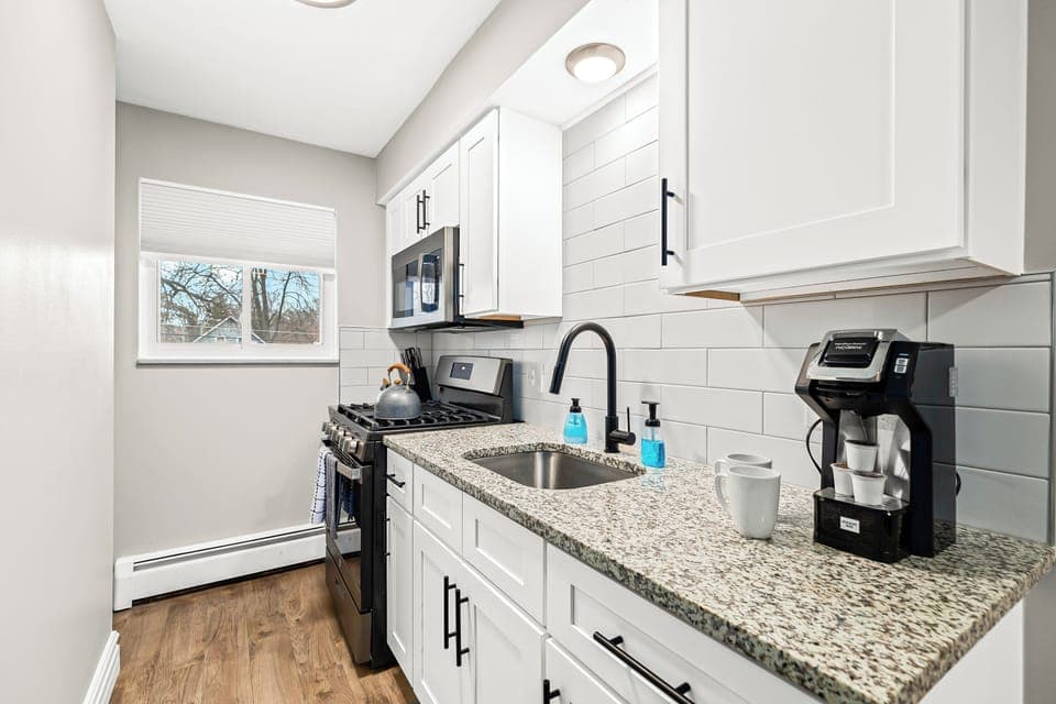 This Airbnb is perfect for anyone who loves to cook. The kitchen is spacious and well-equipped with everything you need to create delicious meals.