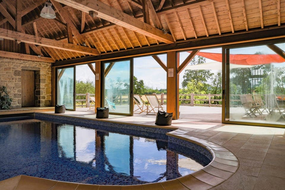 Indoor pool, a heated pool