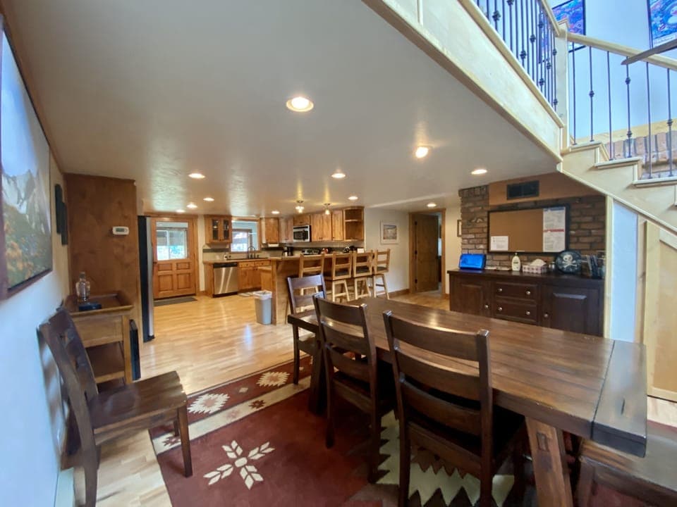 Dining Room Table & Kitchen