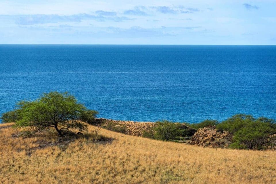 Scenic view of the ocean.