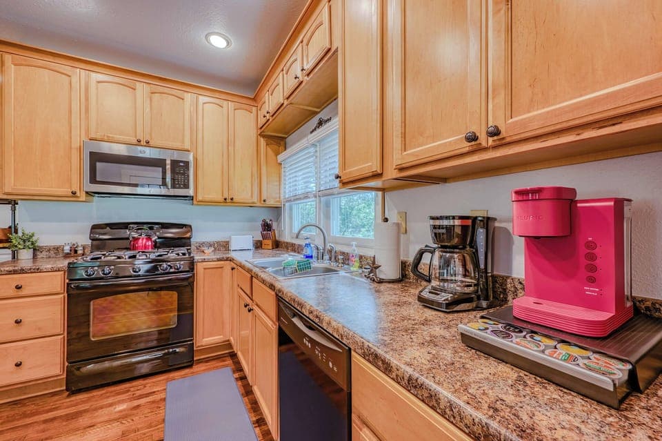 Both drip coffee maker and Keurig.