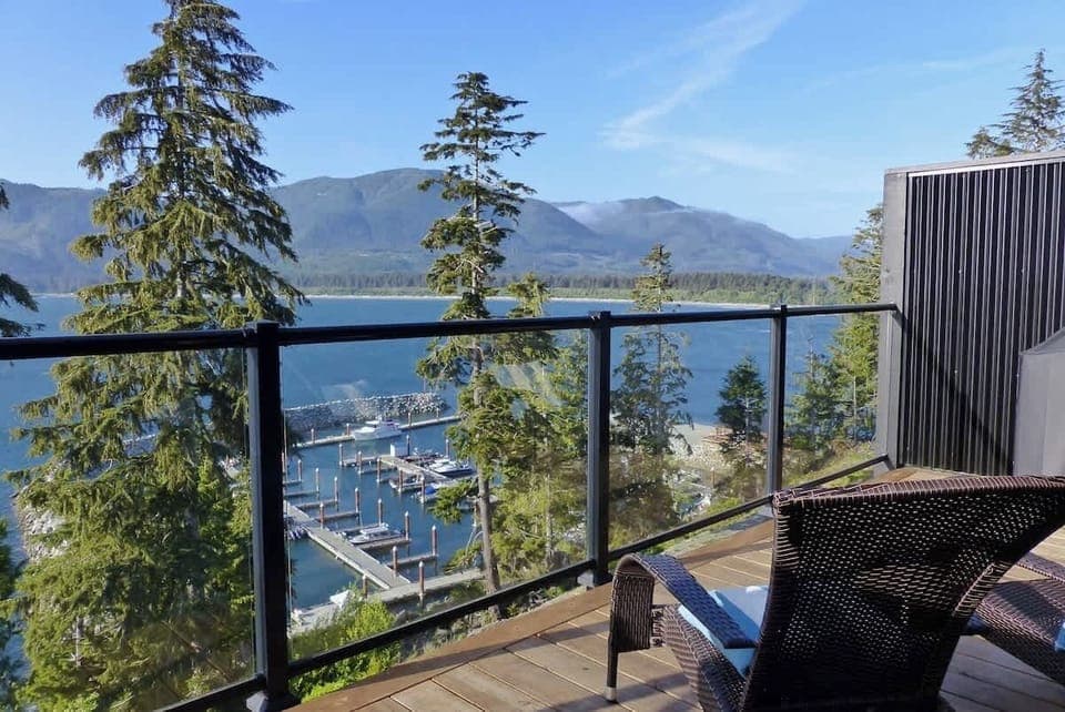 More of the gorgeous balcony view, just above the marina