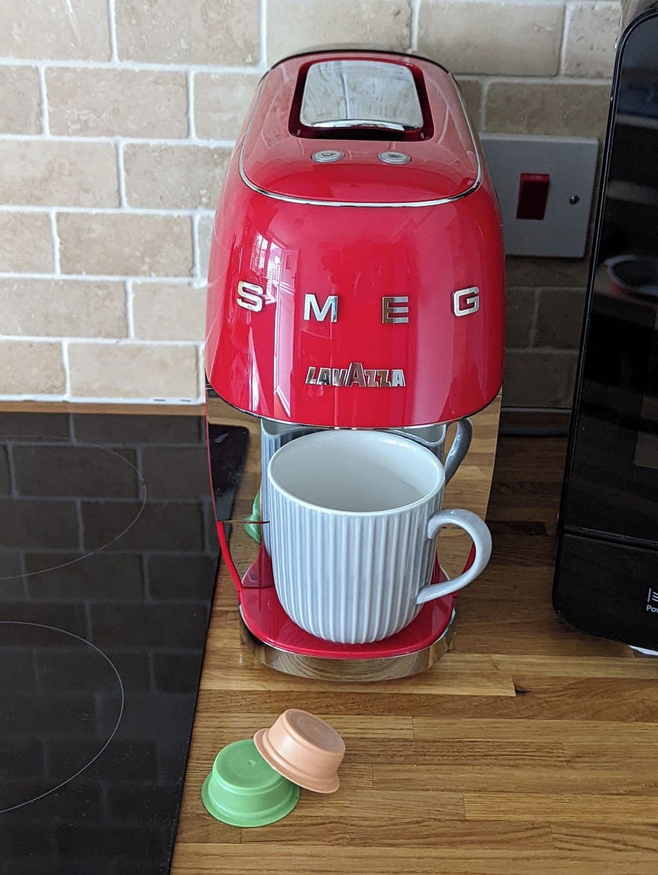 Unlimited Lavazza coffee pods and a milk frother