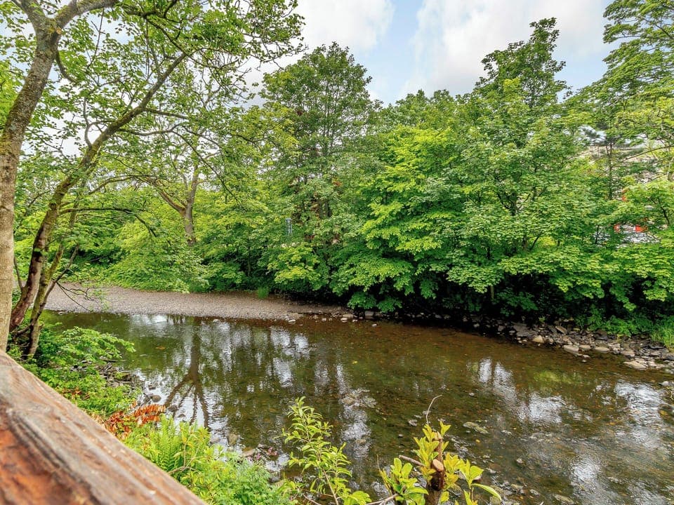River view from deck | Dalgarven Spa House, Kilwinning, near Ayr