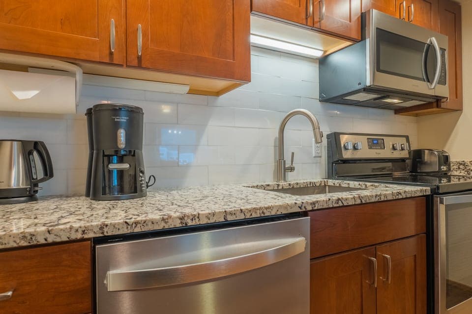 Stainless steel appliance.