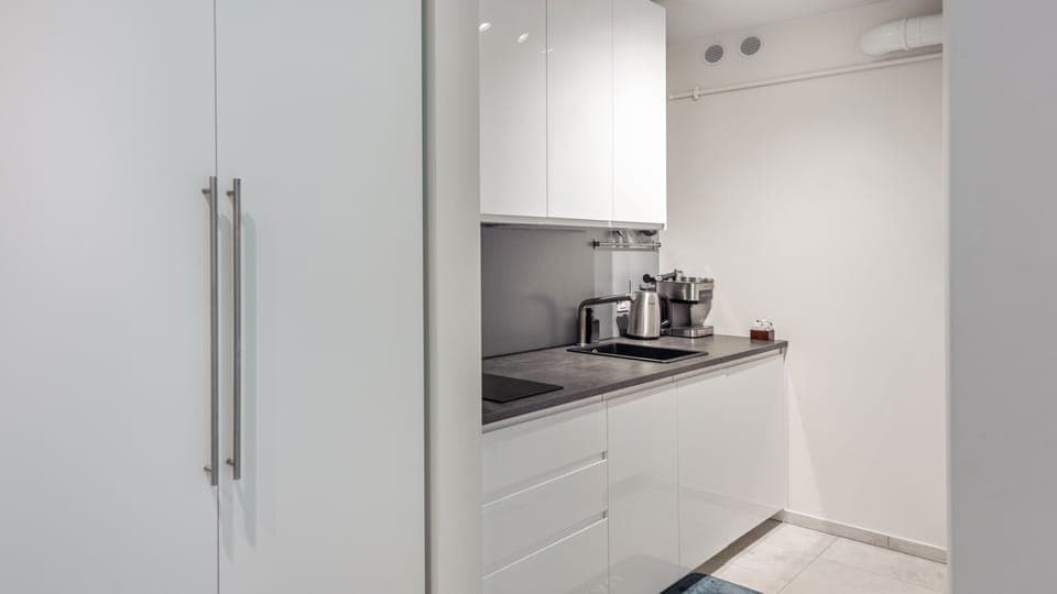 Apartment (23) | Private kitchenette | Fridge, stovetop, dishwasher, coffee/tea maker