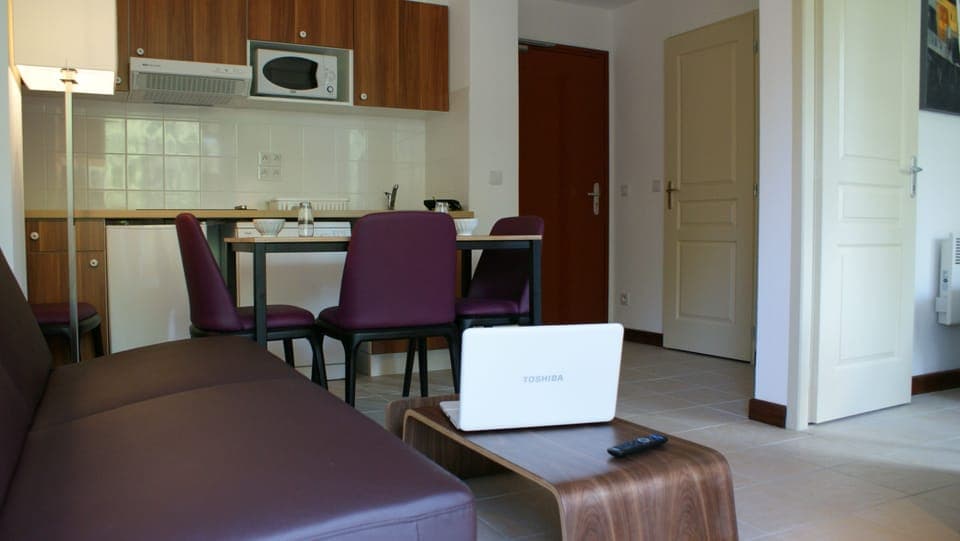 Whip up a quick bite to eat in the kitchen.