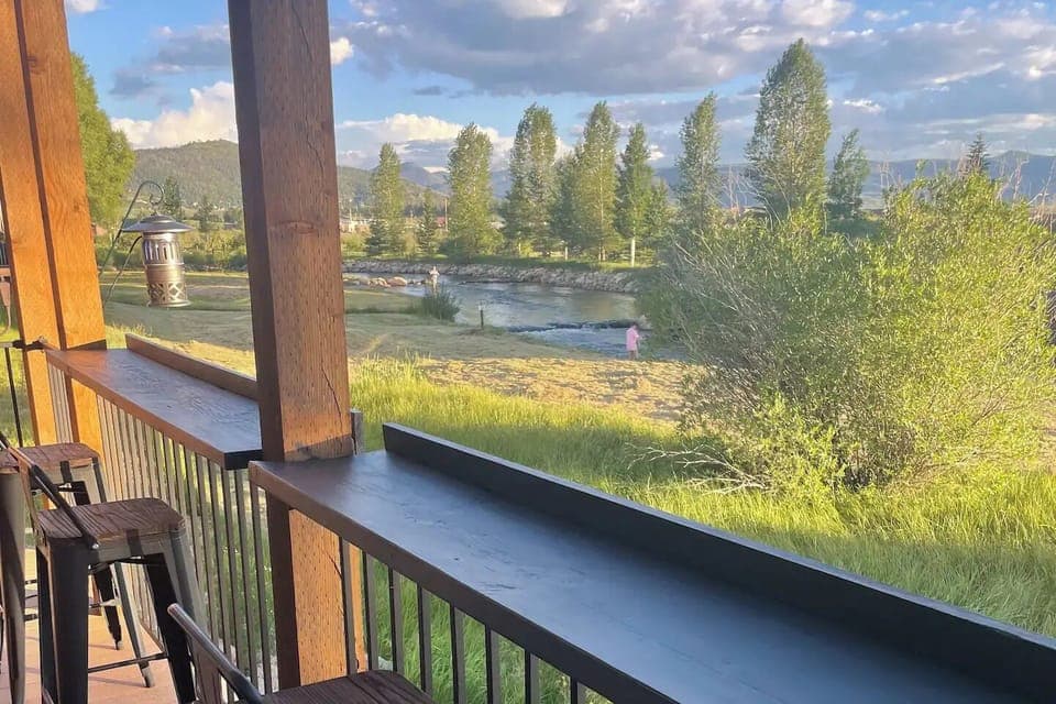 View from out back!