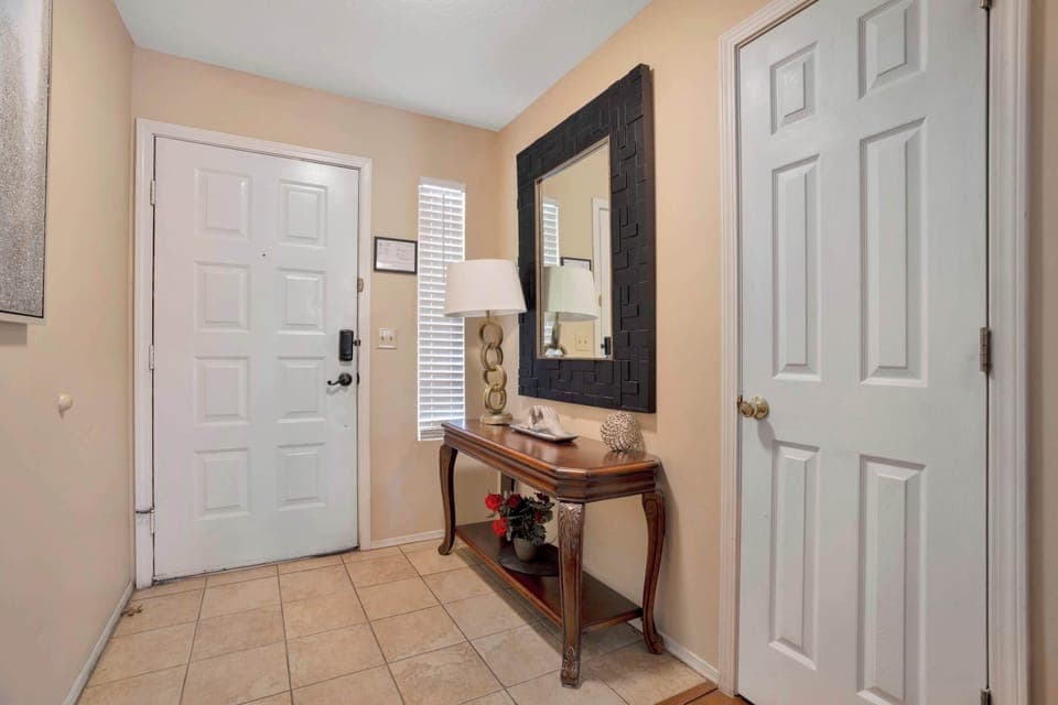 Step into serenity, where elegance greets every arrival.