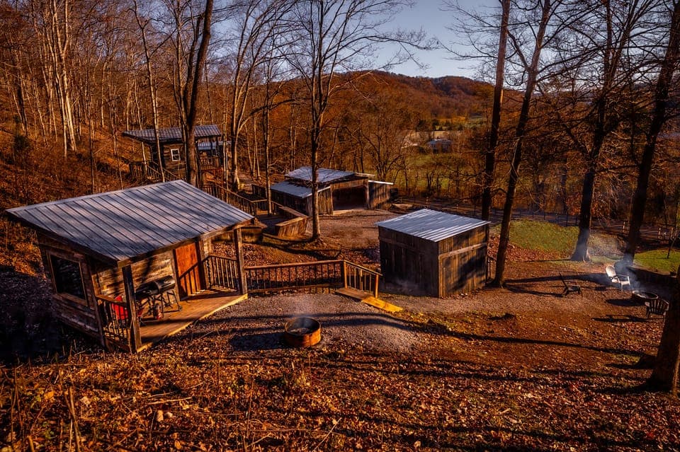 View of Cabin and the Property