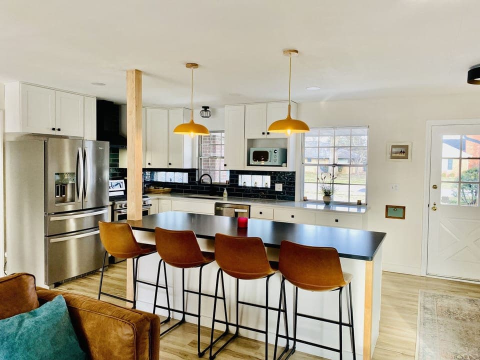 open kitchen living room