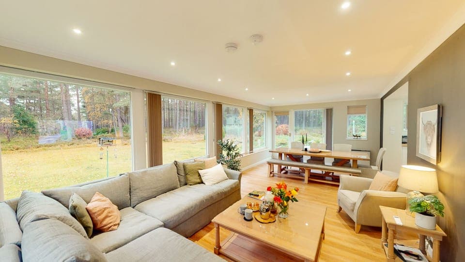 Modern open plan living space