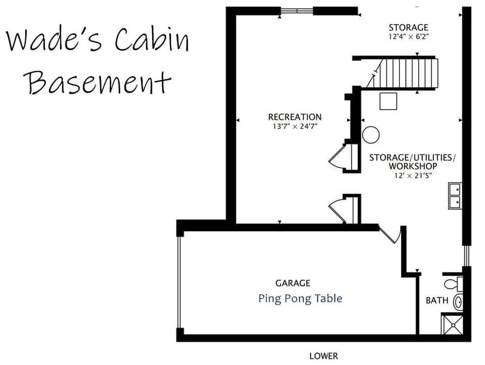 Wades Cabin - floorplan