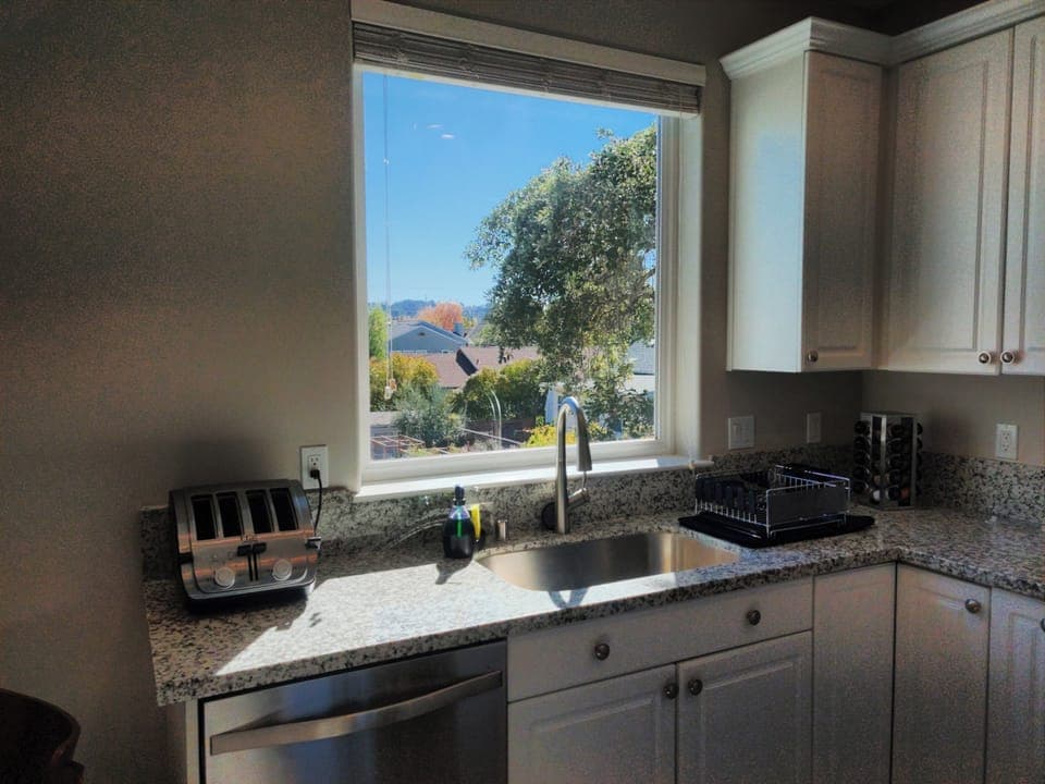 Relaxing view from Kitchen