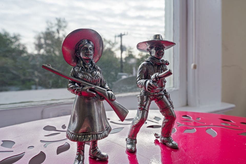 Charming S&P cowboy details.