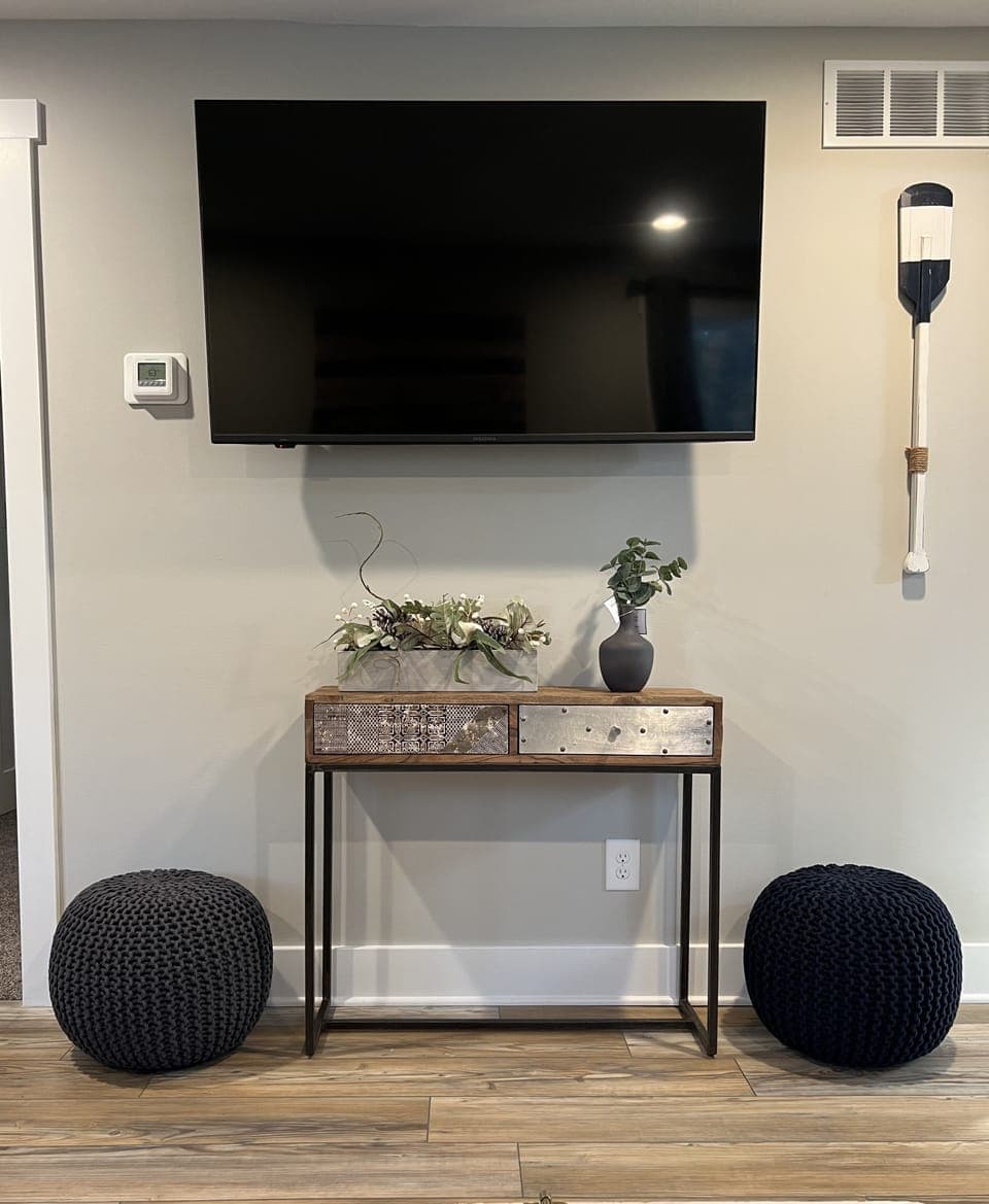 Three-55” Hi-def Smart TV’s and one 43” Hi-def Smart TV for your viewing! 