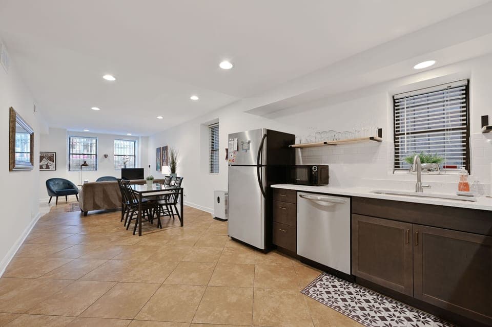 Floor, Flooring, Indoors, Home Decor, Refrigerator