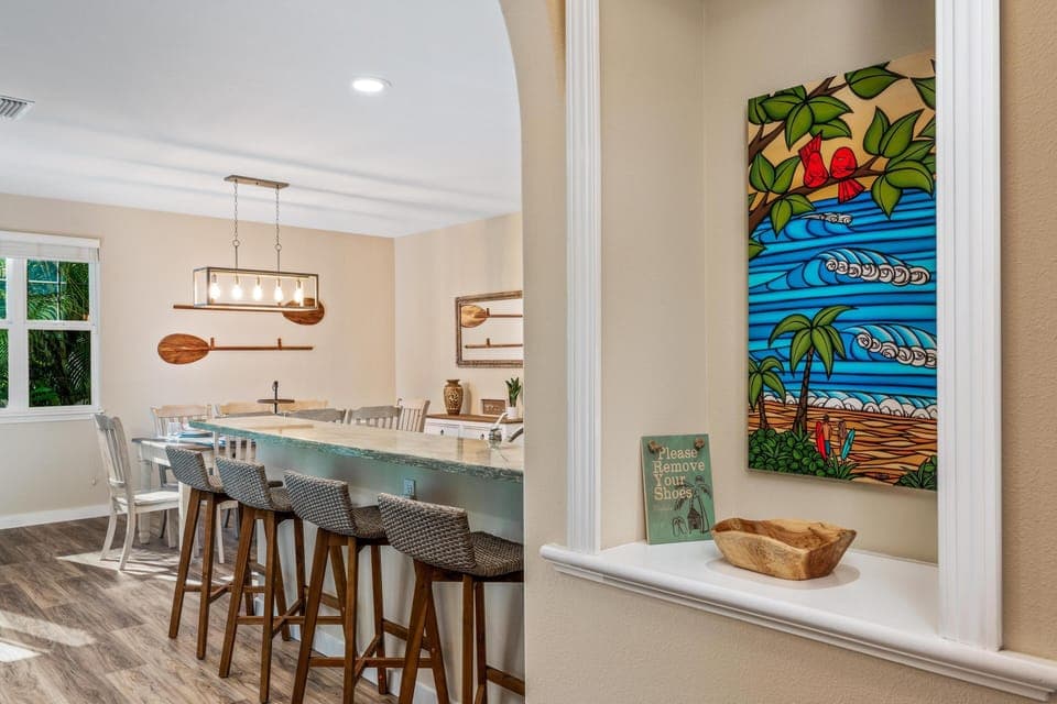 Kitchen and dining area