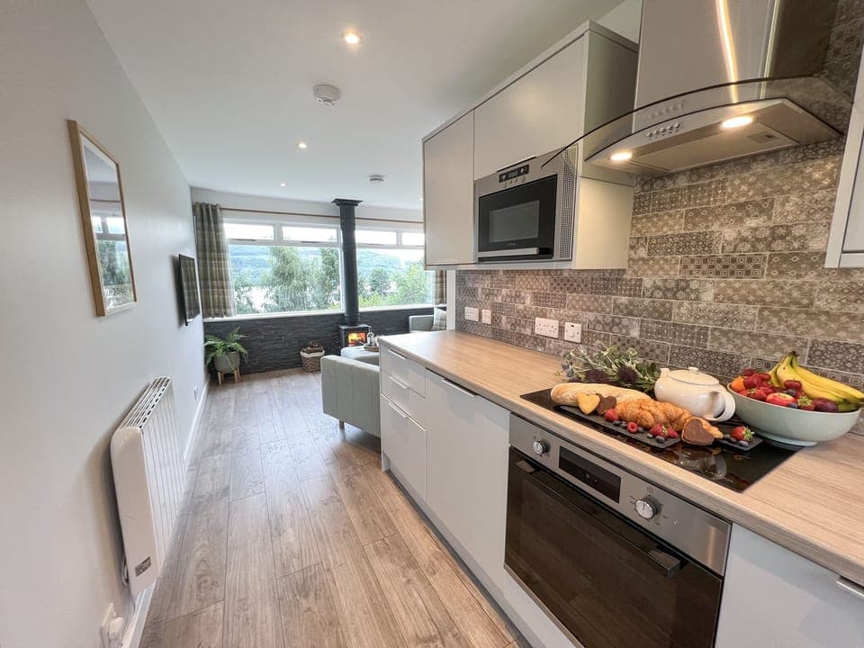 Fridge, dishwasher, electric kettle, toaster