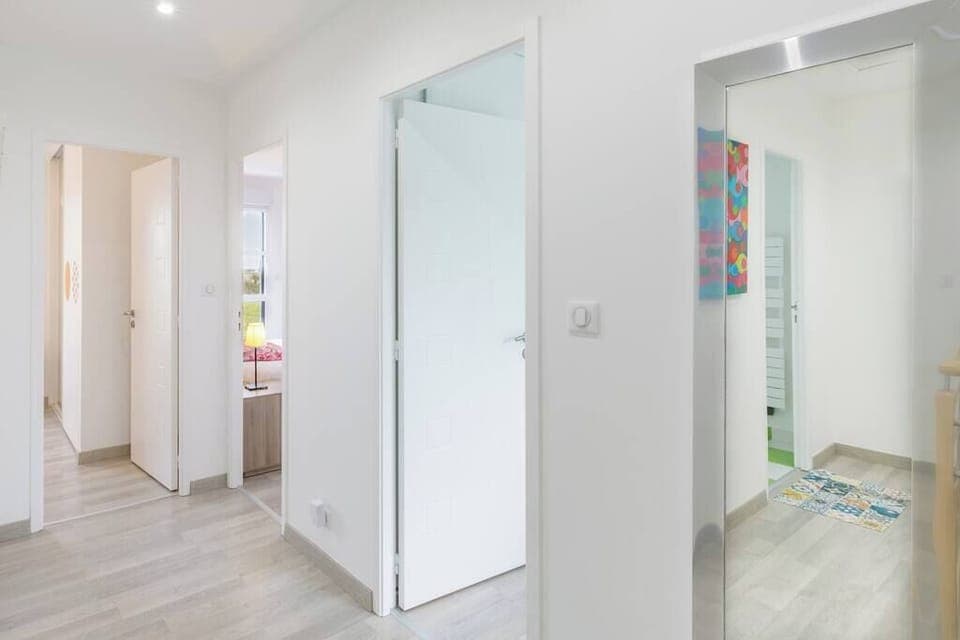 Accès aux chambres à l'étage