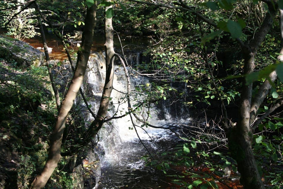 Nearby Mill Gill waterfall, Askrigg, Wensleydale in the Yorkshire Dales
