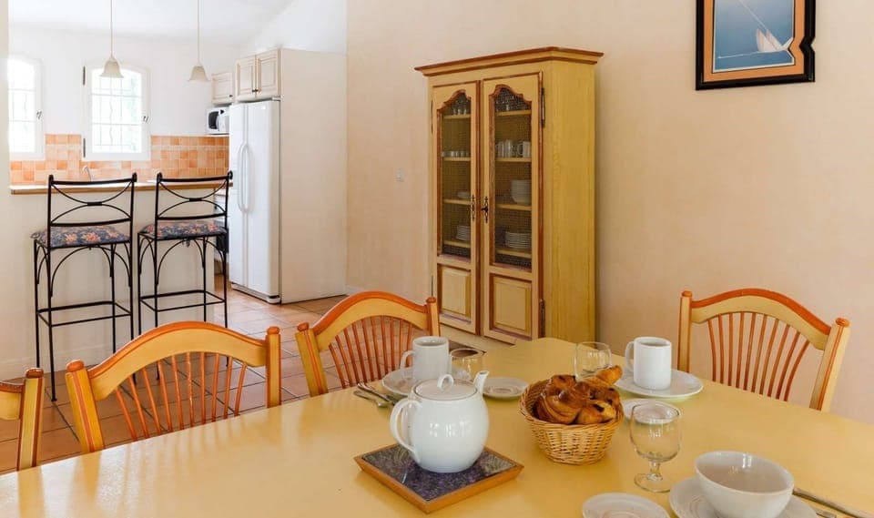 Reconnect with loved ones over a meal at the dining table.