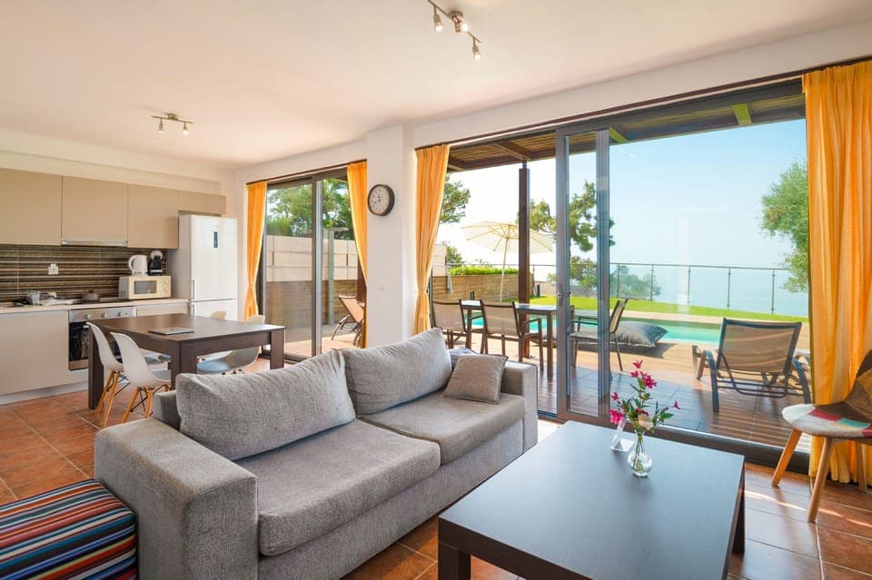 Lovely open plan lounge and kitchen are