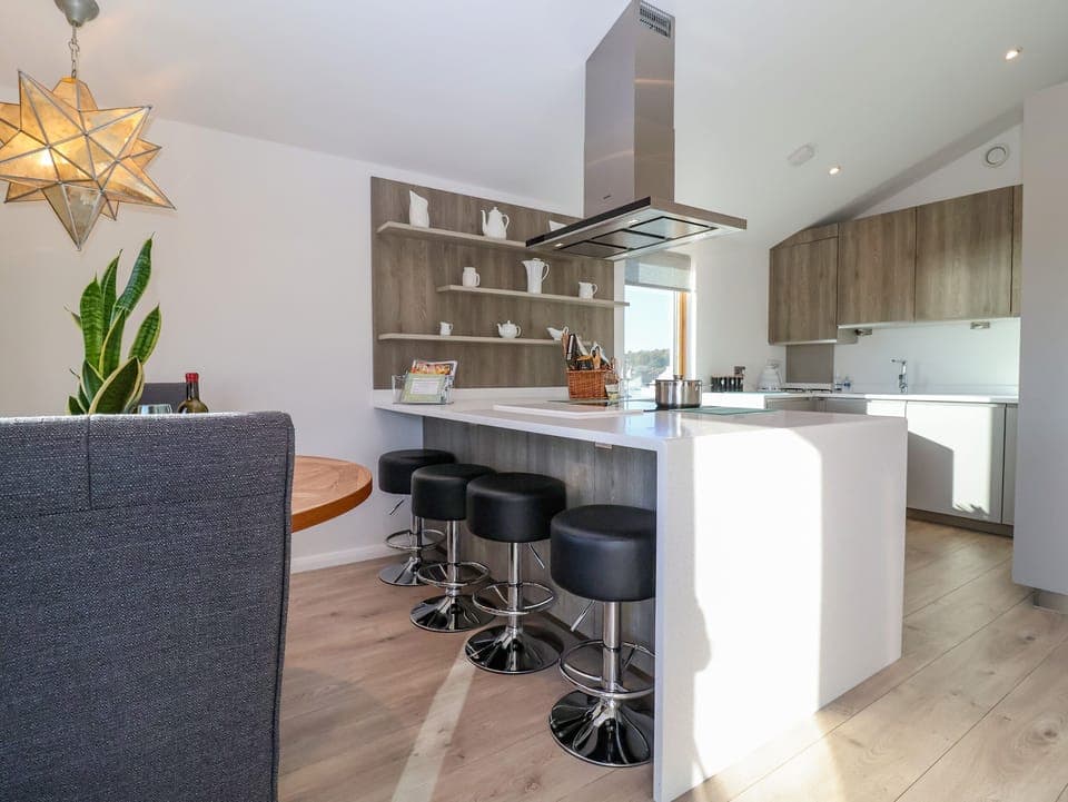 Fridge, dishwasher, electric kettle, toaster