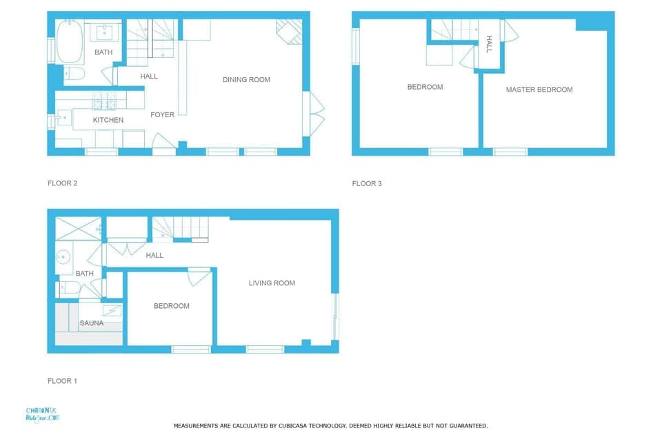 Chalet des Favrands floorplan - scroll through photos for individual floors