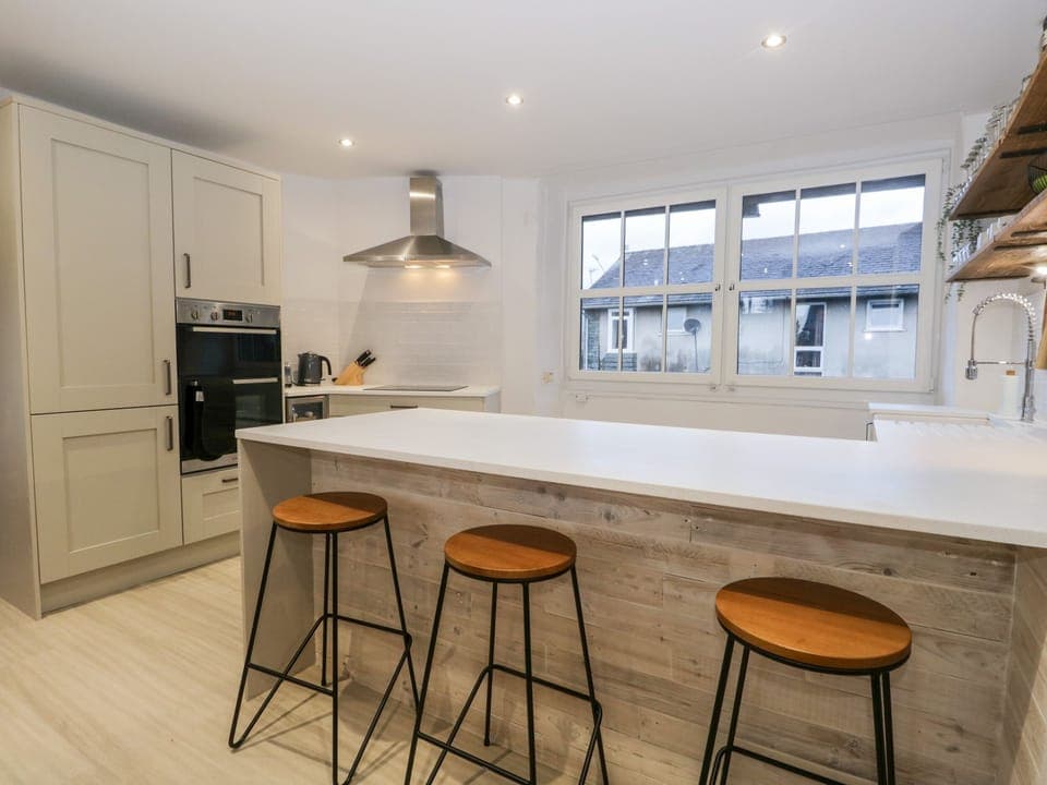 Fridge, dishwasher, electric kettle, toaster