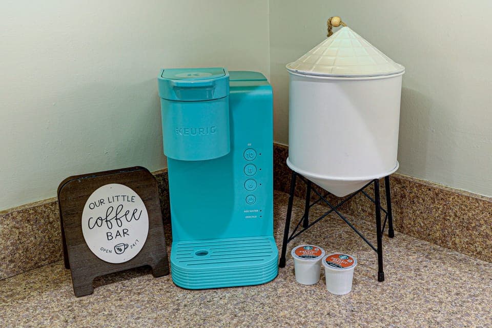 Coffee Bar includes coffees, teas, hot chocolate, and ALL the toppings you want!