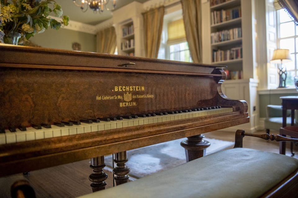 Tinkle the ivories on the grand piano