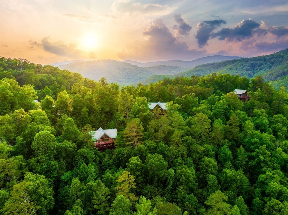 Deck mountain with the view