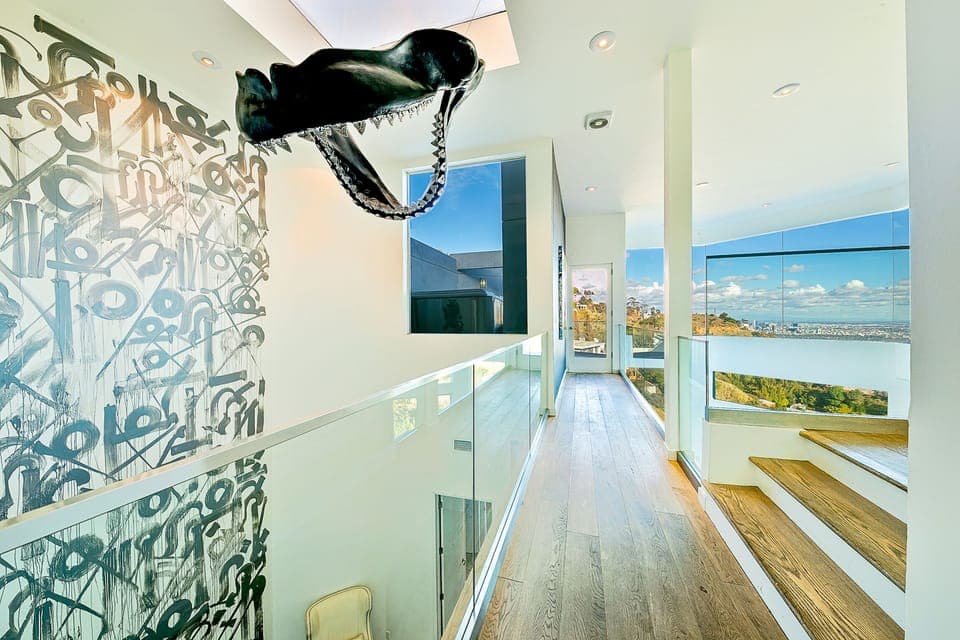 Upstairs off the master  bedroom.. leads to the jacuzzi