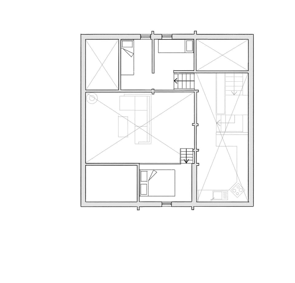 Top Floor. Roof Space. 1.2-1.5m.